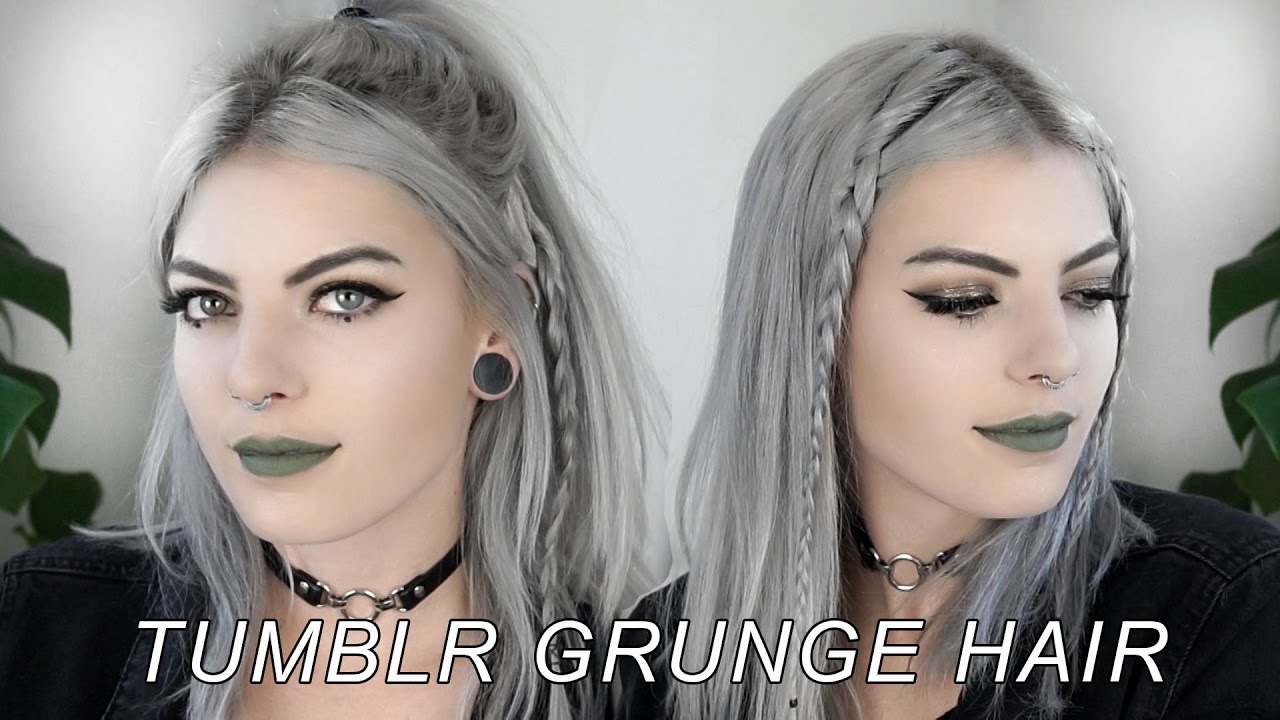 4 GRUNGE HAIRSTYLES | cute & easy