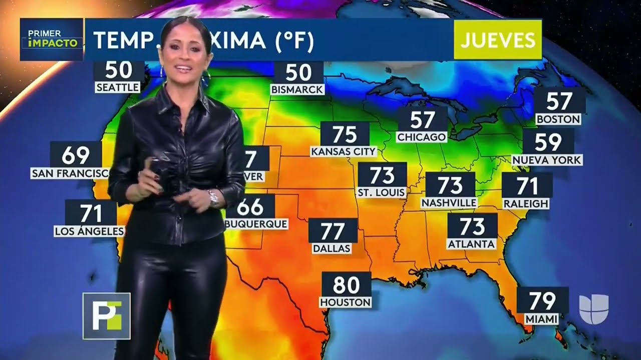 Jackie Guerrido in leather shirt & tight leather pants