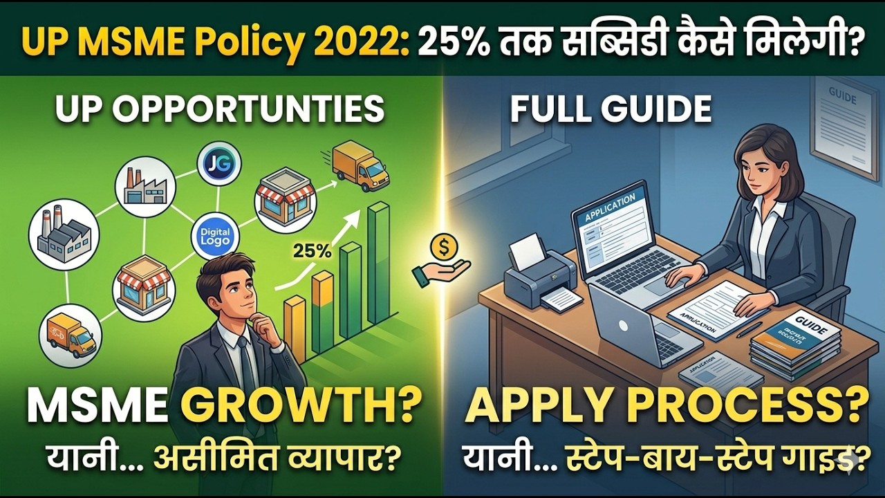 UP MSME Policy 2022: 25% तक सब्सिडी कैसे मिलेगी? Full Guide