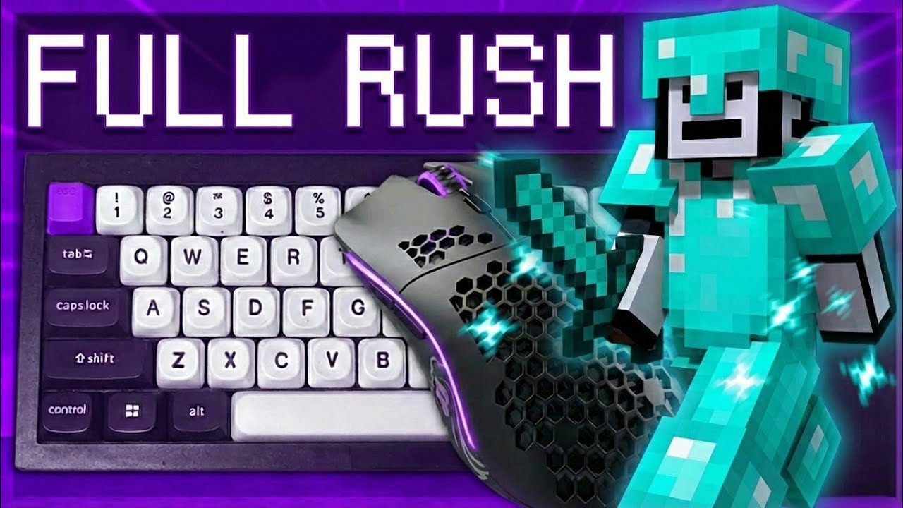Minecraft Bedwars ASMR | Full Rush Gameplay