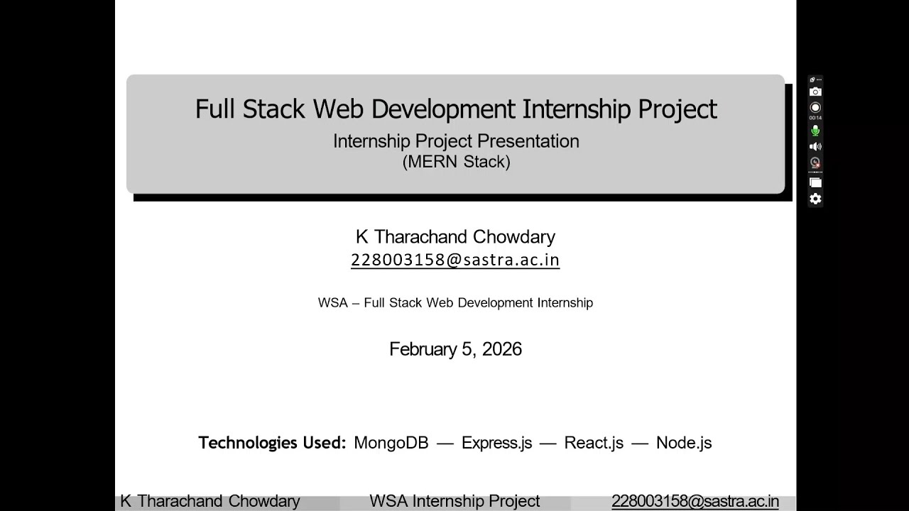 MERN Stack Internship Project | Full Stack Music Player | WSA | Emertxe - Cohort 5