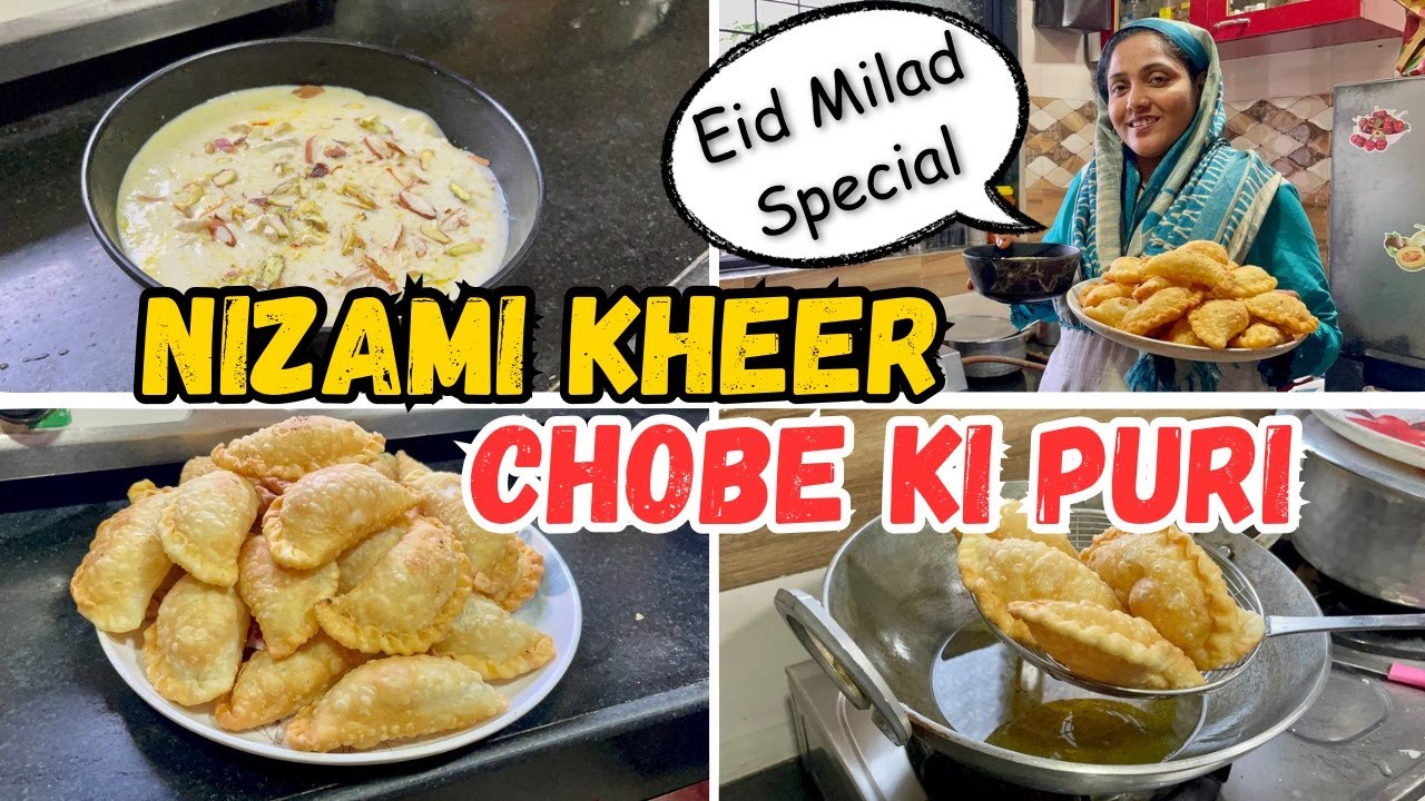 |•Eid Milad-Un-Nabi Special Nizami Kheer & Chobe Ki Puri Recipe 2023•| Vlog. {AFREEN DASTARKHWAN}