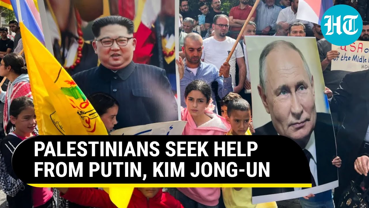 Palestinians Wave Russia Flags, Display Putin & Kim Portraits During Anti-Israel Stir In West Bank