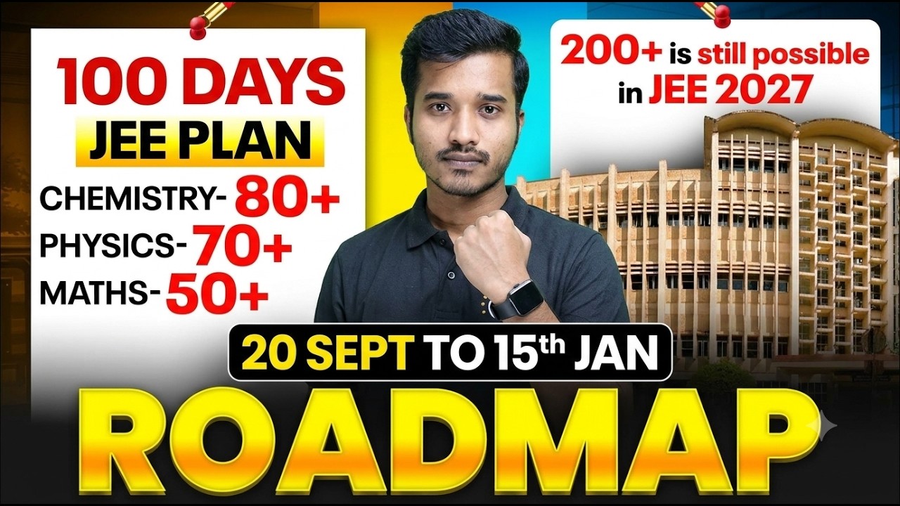 JEE Mains 2027: Last 100 Days Roadmap | 200+ Still Possible in JEE 2027