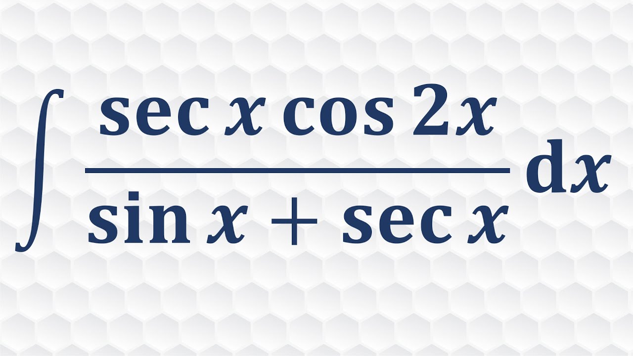 Integral using trig identities and U-sub