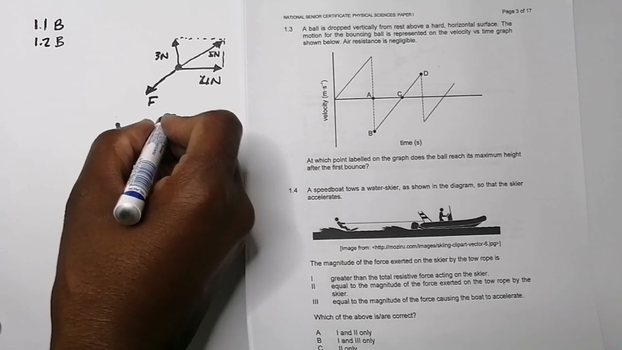 Multiple Choice Section | IEB November 2018 | Physical Science | Mlungisi Nkosi