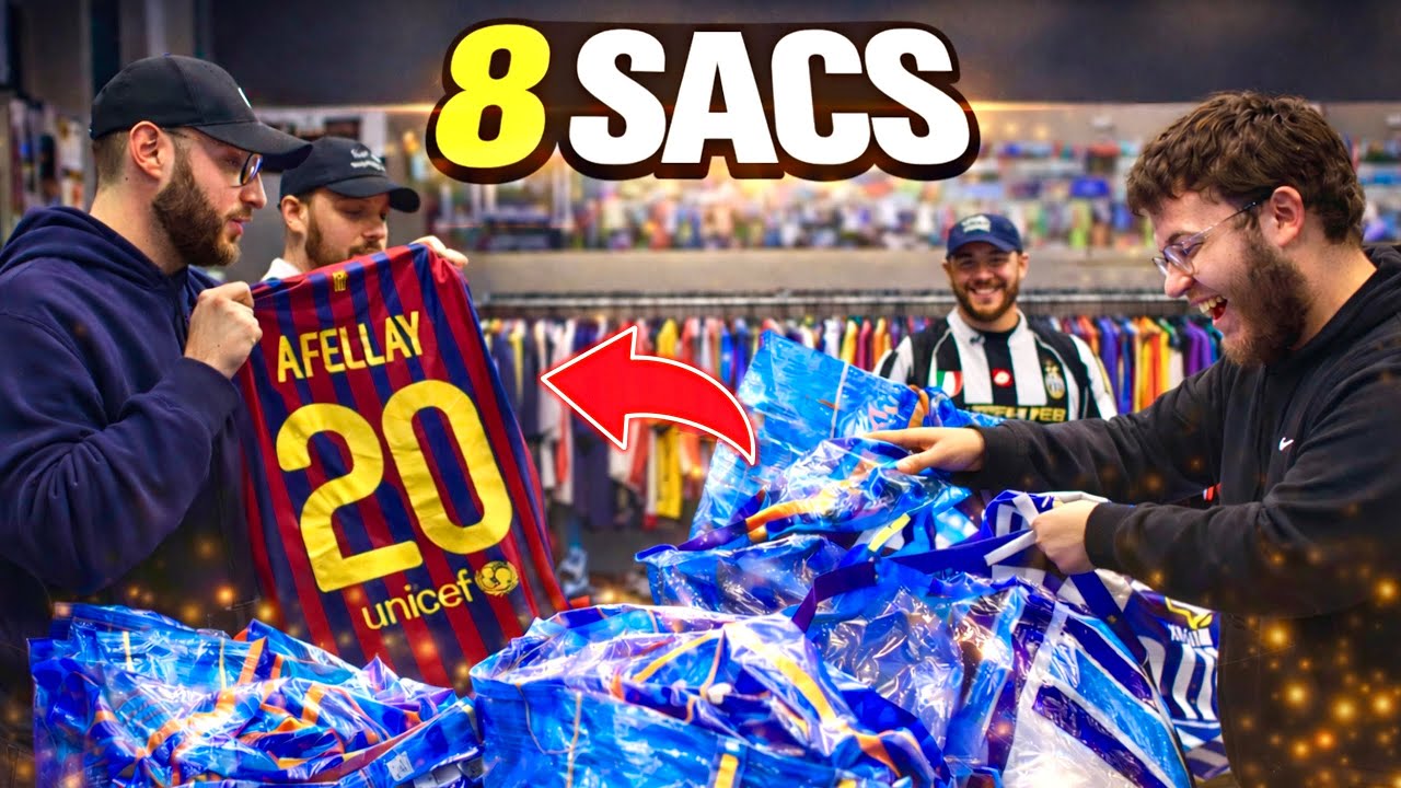 Il nous am&egrave;ne 200 MAILLOTS et n&eacute;gocie CHAQUE centime 