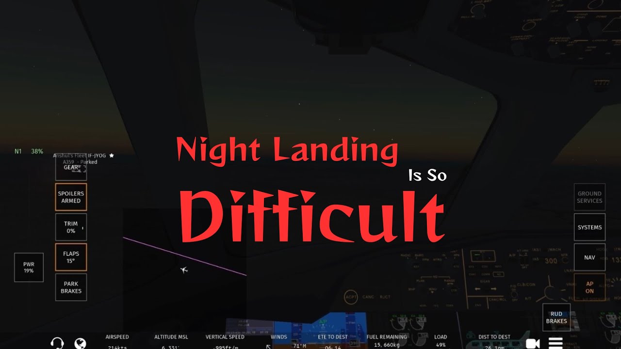 Night Landing is Not What I Expected | Landing At Mumbai | Manually Landing