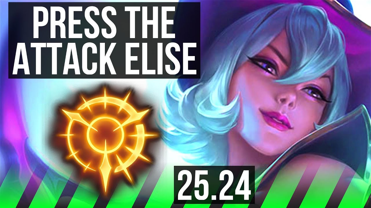 ELISE vs MASTER YI (JGL) | Press The Attack, Perfect KDA: 6/0/13 | KR Challenger | 25.24