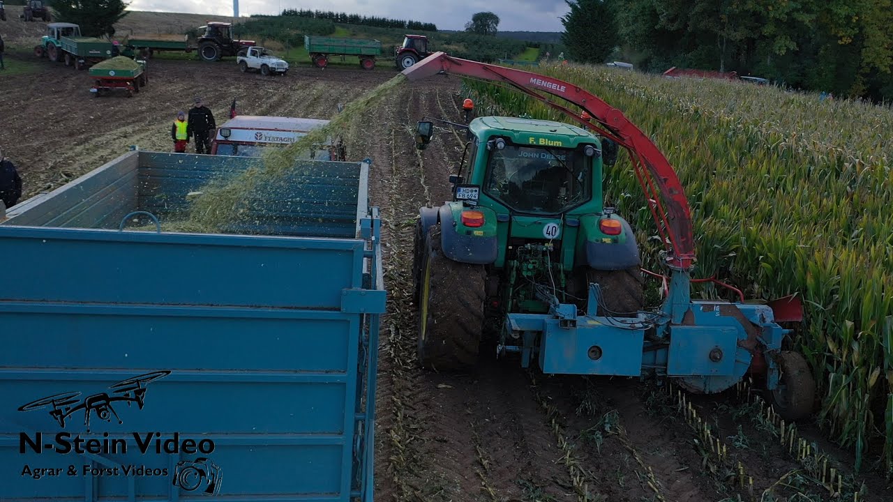 Oldschool Power! John Deere 6320 & Mengele SH 20 – 2-Reihiger Maishäcksler in Aktion  Maisernte 2025