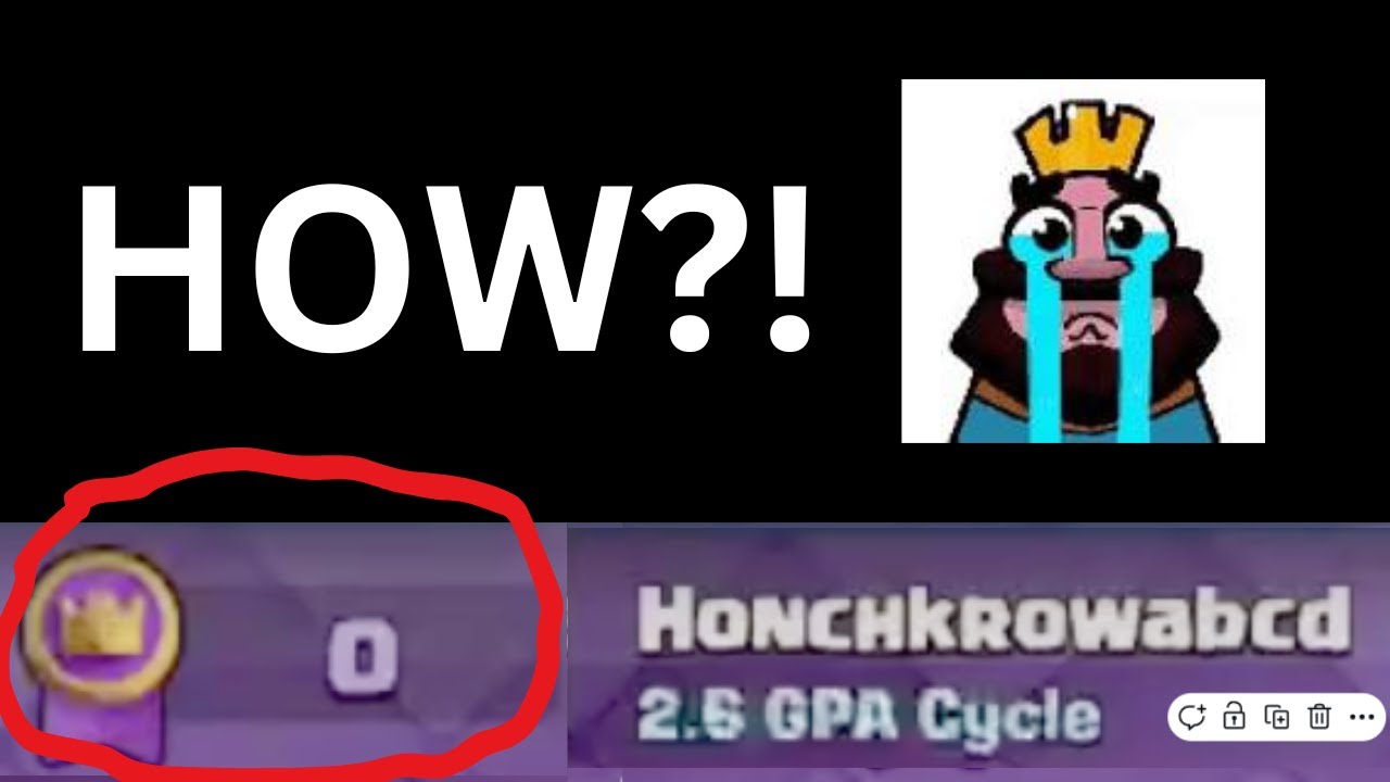 How I Became the WORST Clash Royale Player (0 Medals in Ultimate Champion)
