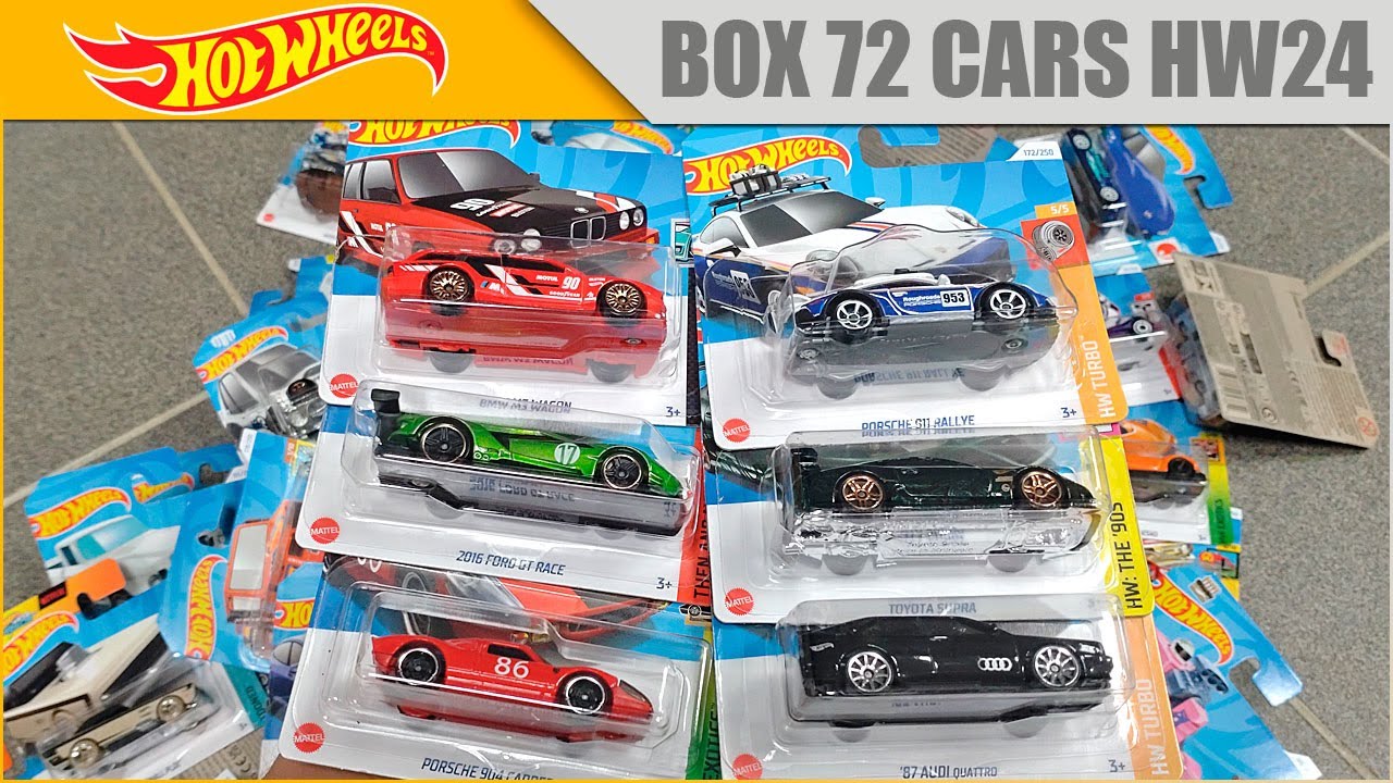 Целая коробка моделей HOT WHEELS - 72 машинки