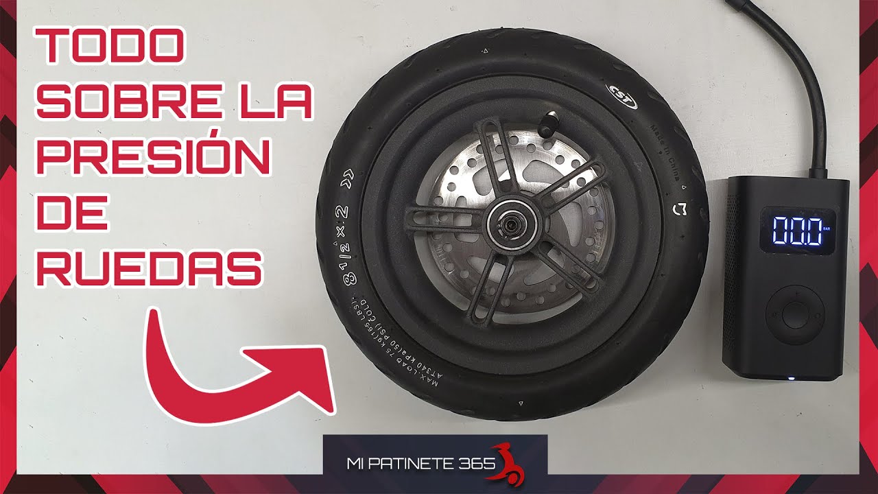 La PRESIÓN IDEAL para NO PINCHAR 🥇 las ruedas del patinete M365, PRO y OTROS