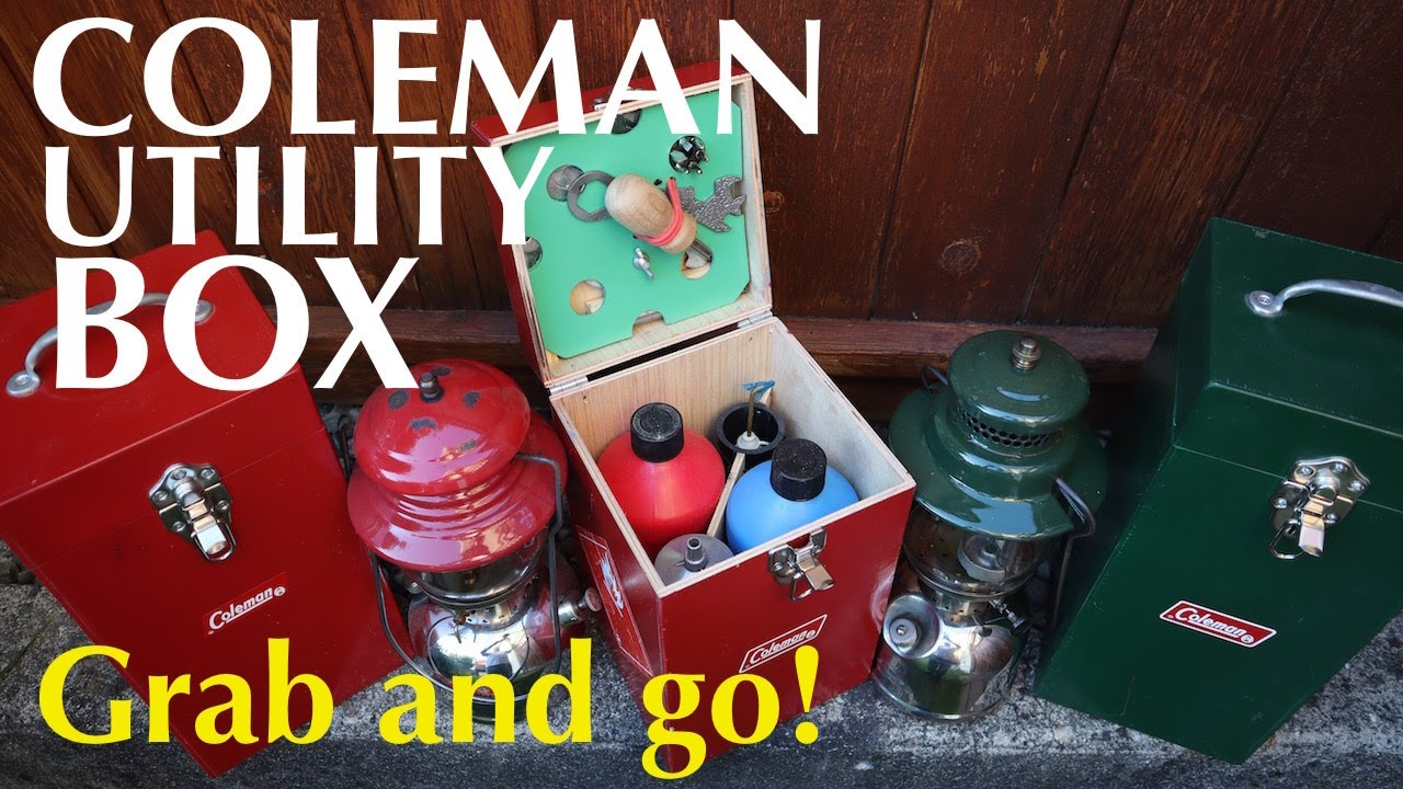MAKE a fuel and tool carry box for a weekend camp trip // Coleman Utility Box // Fuel carry case