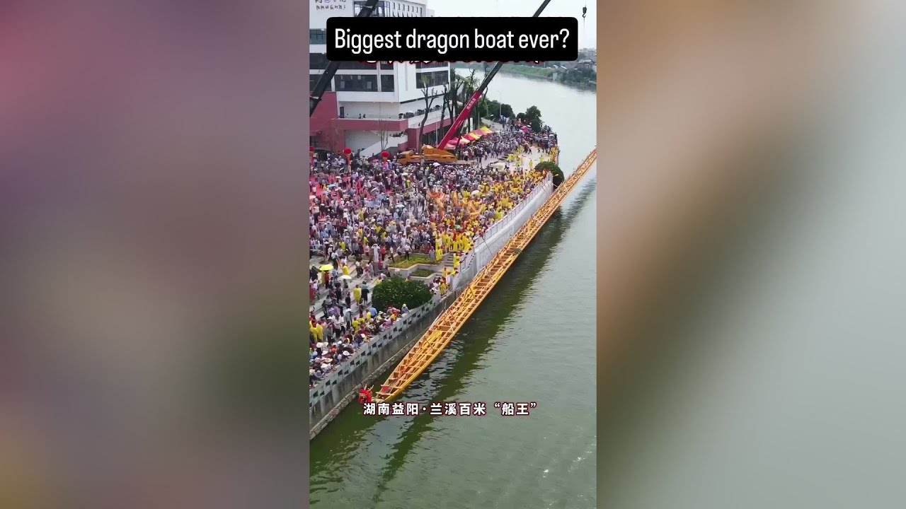 You'll never see a dragon boat this big! 🤯