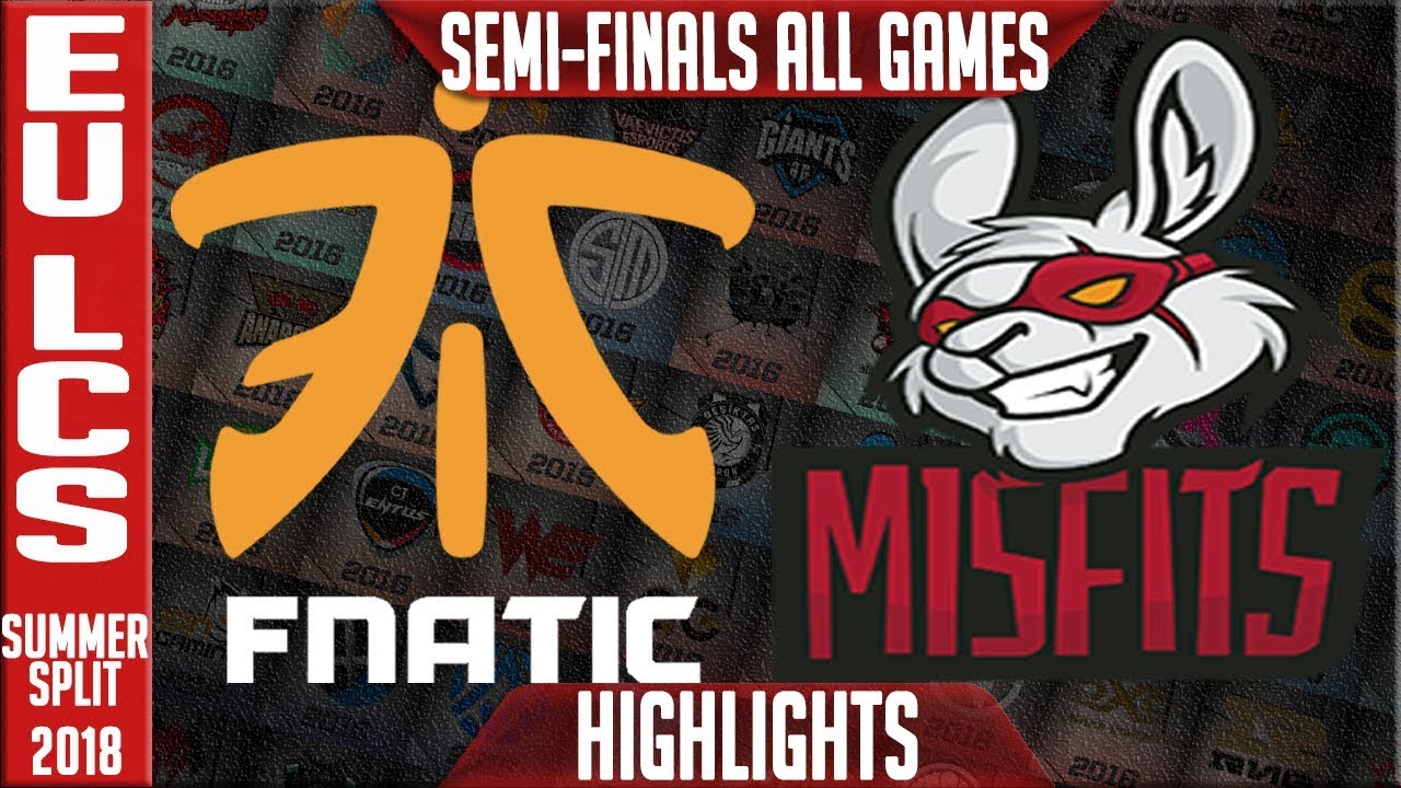 FNC vs MSF Highlights ALL GAMES | EU LCS Playoffs Semi-final Summer 2018 |  Fnatic vs Misfits