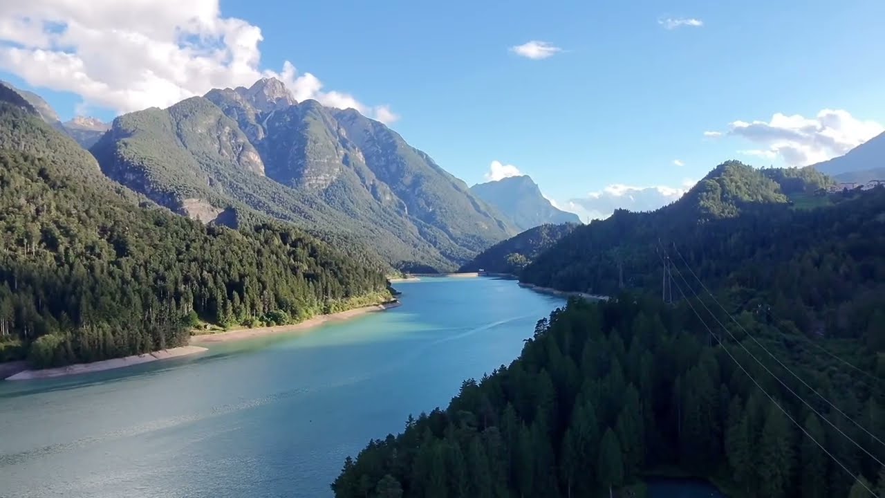 ripresa  con drone dji neo ad auronzo cortina dampezzo ed il  piave che non e il mio mare di cefalu
