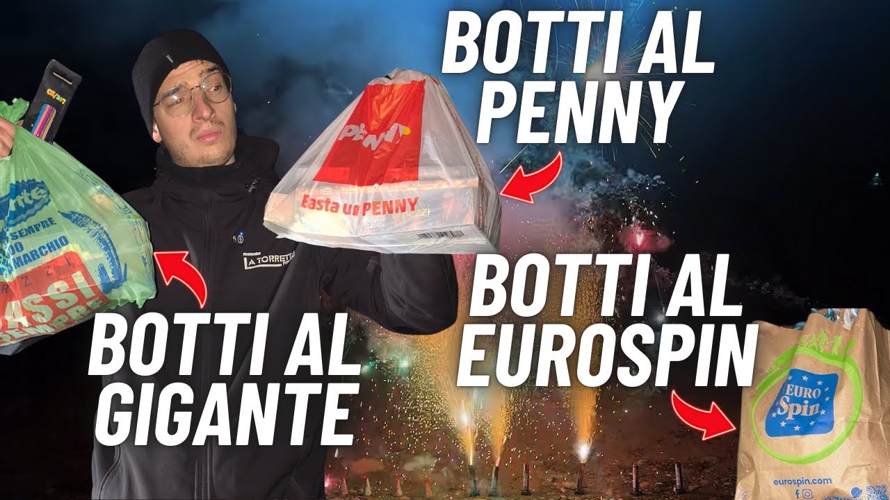 Compro e SPARO i BOTTI di CAPODANNO 2026 del PENNY, EUROSPIN e GIGANTE: Tour, Unboxing e SPARO!
