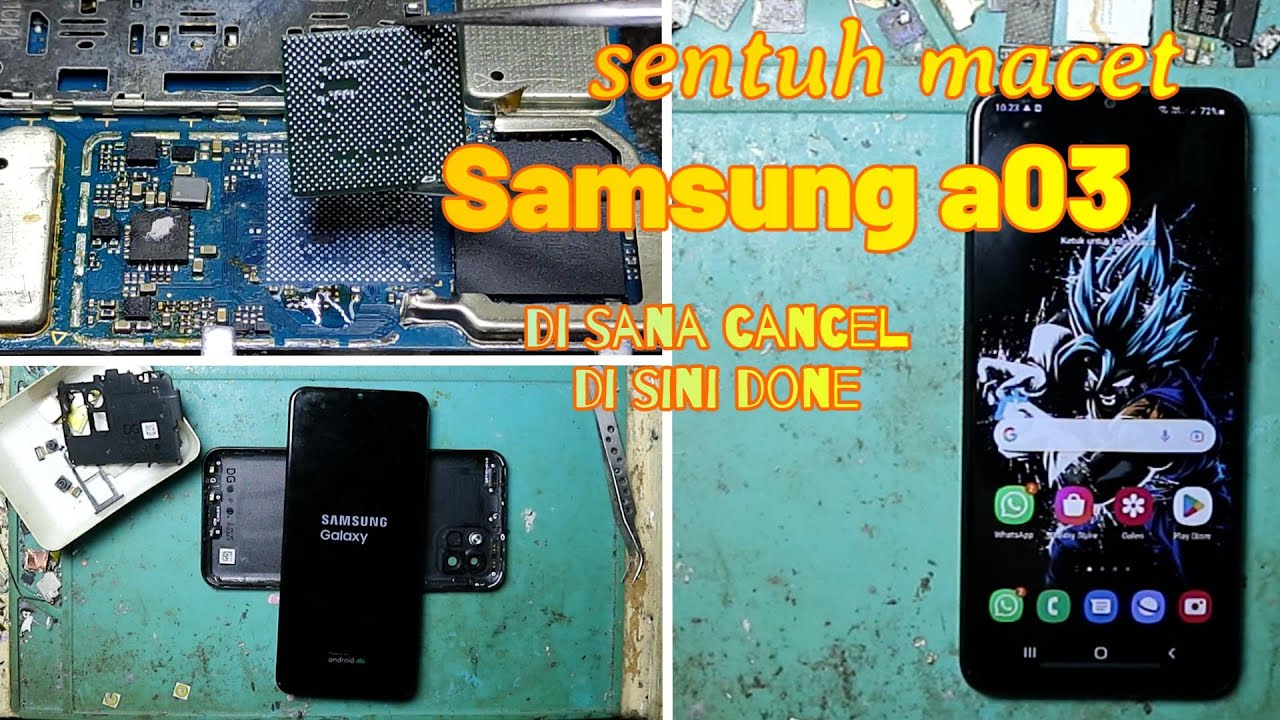 Atasi sentuh macet di samsung A03 dengan tenaga dalam