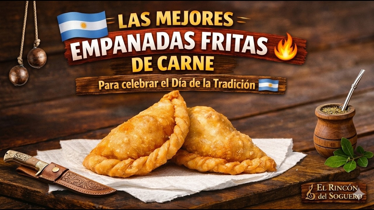 LAS MEJORES empanadas fritas de Carne para celebrar el DÍA DE LA TRADICIÓN  