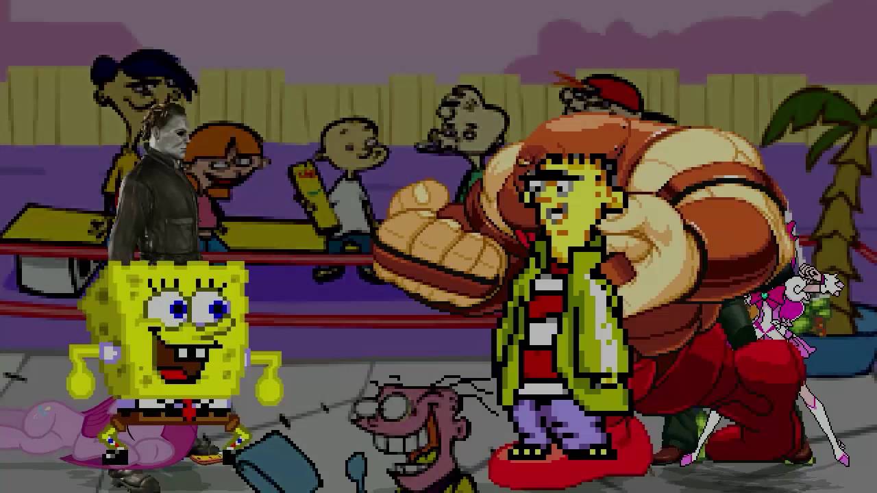AN Mugen Request #637: Spongebob, Pinkamena, Psy. Kyo & Leo VS Ed, Juggernaut, Myers & Cureblossom
