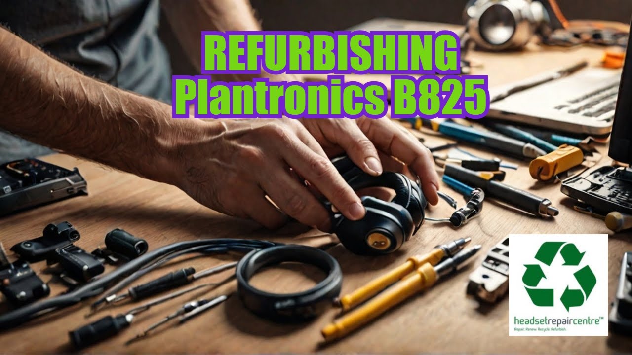 WOW! This PLANTRONICS B825 Looks Amazing Now Its Fixed! #plantronics #headset #repair