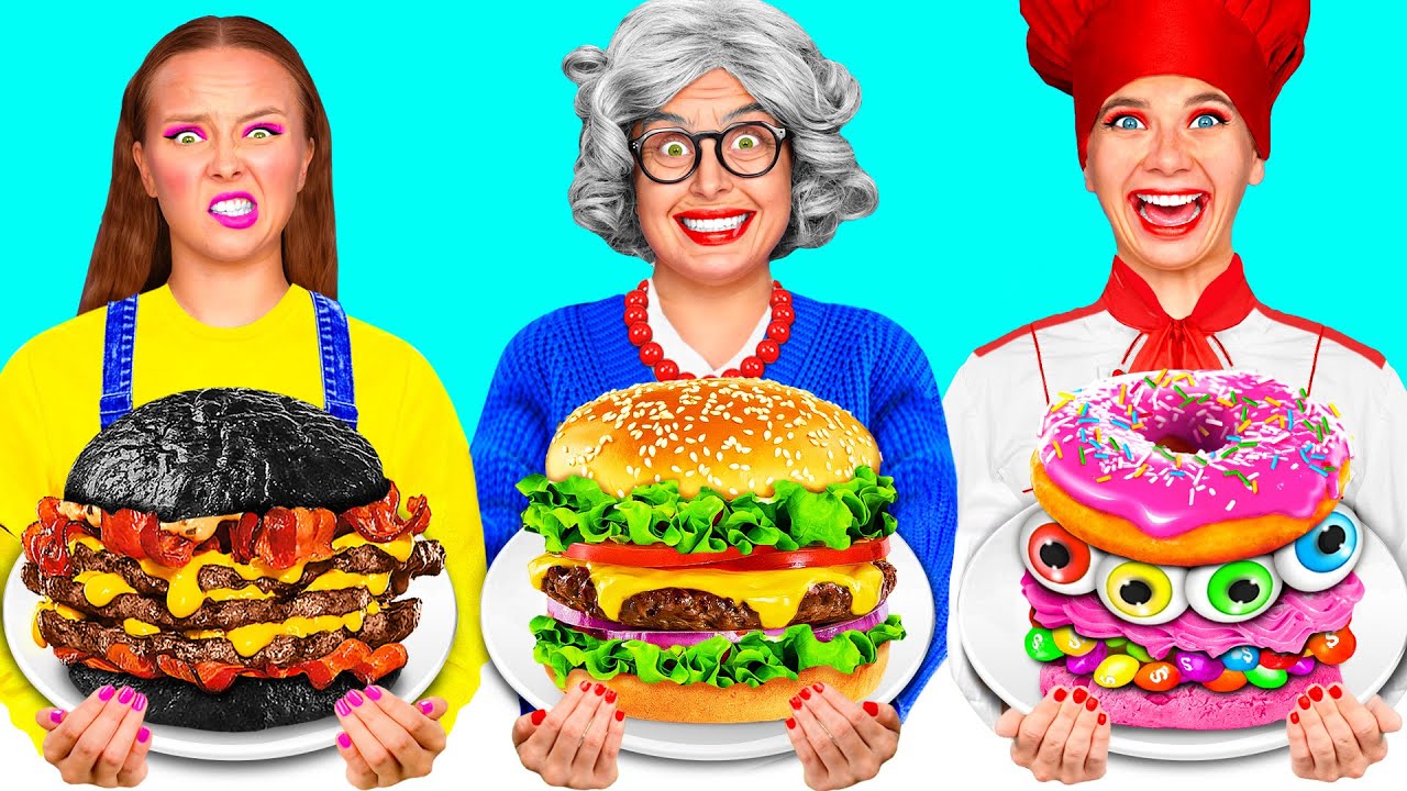 Ja vs Babcia &mdash; Kulinarne Wyzwanie | Śmieszne Wyzwania Kulinarne od BaRaFun Challenge
