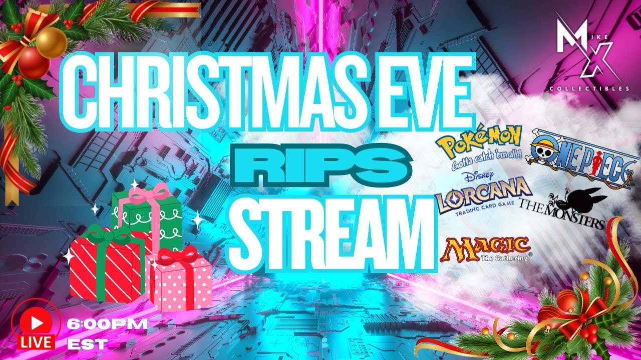 LIVE NOW: Mike X Collectibles Online TCG Store &ndash; CHRISTMAS EVE RIPS!