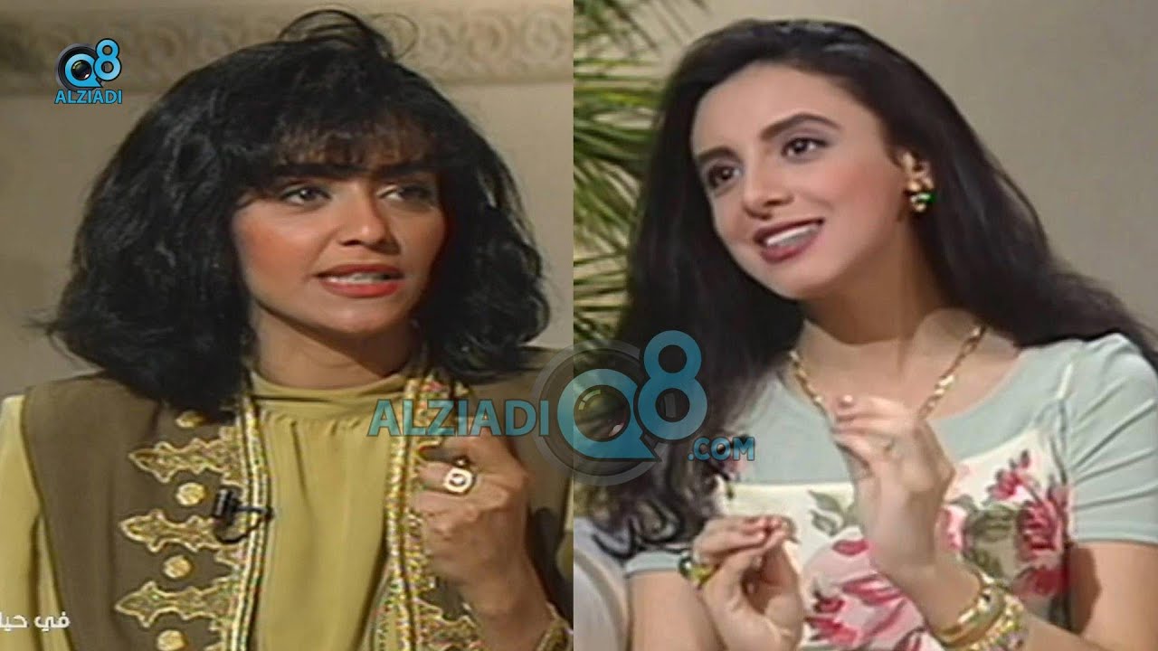 مقابلة الفنانة المصرية أنغام خلال زيارتها إلى دولة الكويت عام 1995 عبر قناة القرين