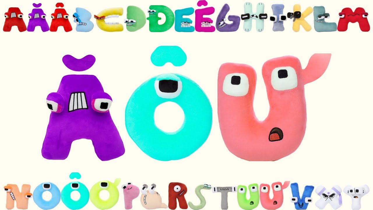 Vietnamese Alphabet Lore Snakes transform Plush Toys