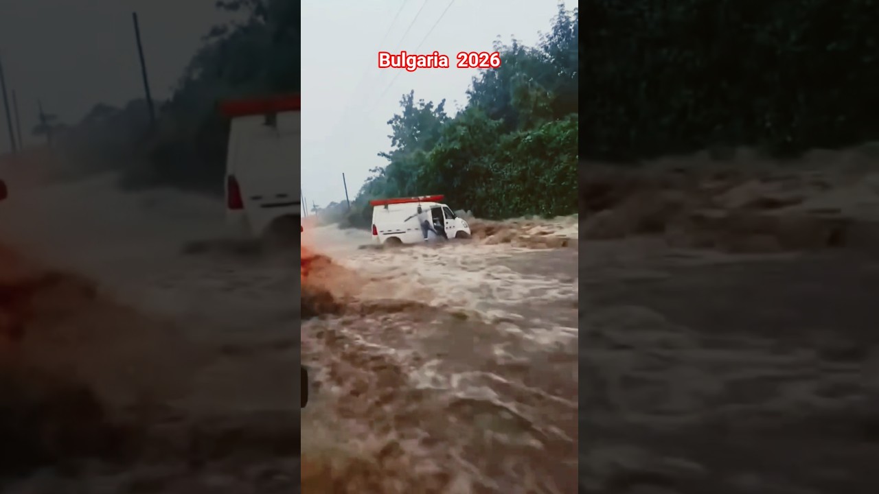 Bulgaria Floods 2026 🇧🇬 Heavy Rain Triggers Flash Flooding | Shocking Scenes #Shorts