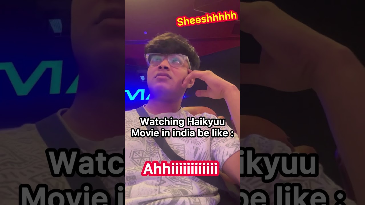 Watching Haikyuu movie in cinema hall be like #anime #haikyuu