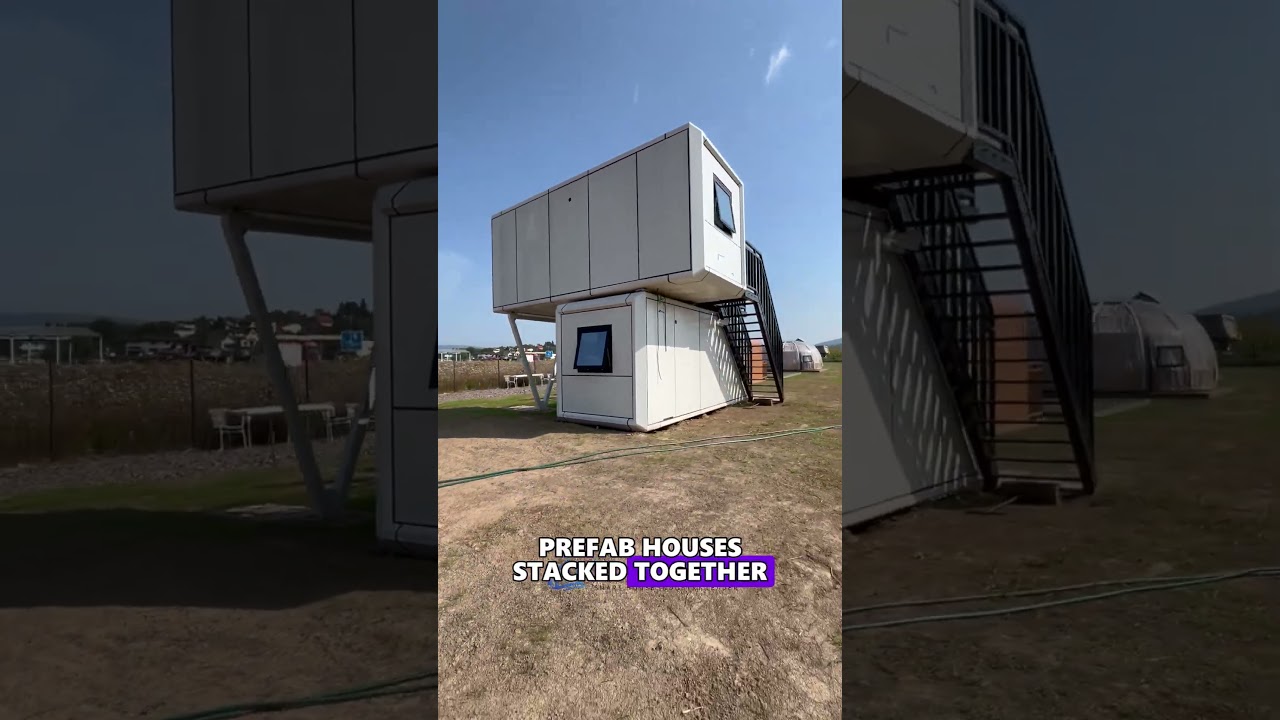 Two-Story Villa Lands in Slovakia! #volferda #prefabhouse #tinyhouse #camping #airbnb #vacationhouse