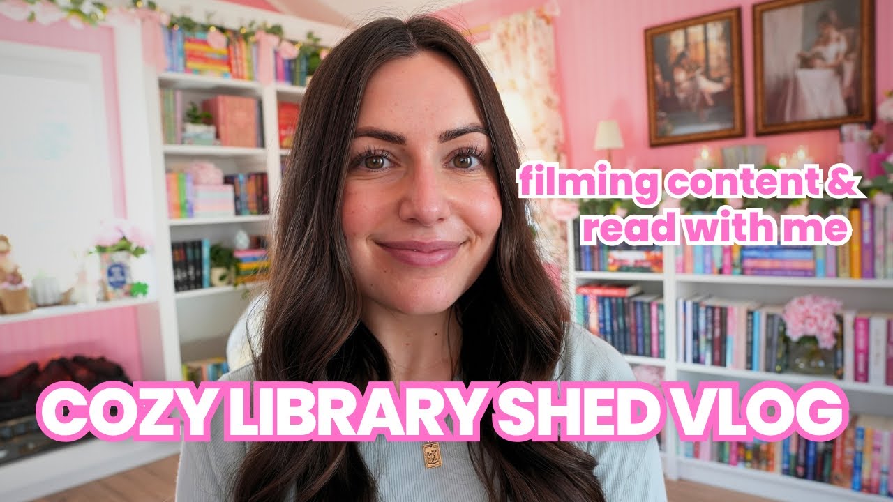Cozy Library Shed Vlog | PR Unboxing, Filming Content & Reading 📚