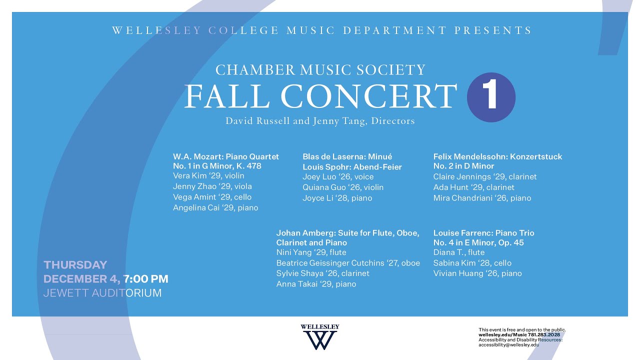 Chamber Music Society: Fall Series Concert 1