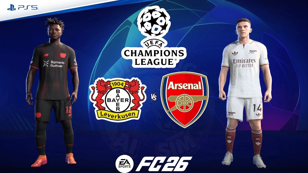 Leverkusen v Arsenal | UEFA Champions League 25/26  Round of 16 | Match Simulation | FC26 – PS5™[4K]