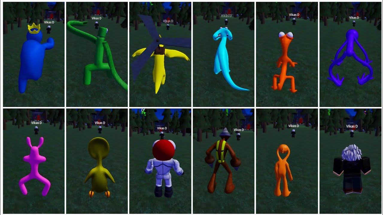 ​What If I Become ALL 12 Rainbow Friends to HUNT My Friend?