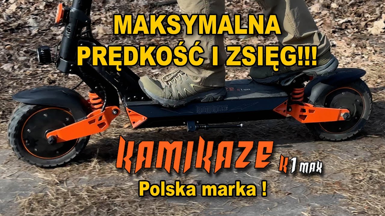 KAMIKAZE K1 MAX. Maksymalna prędkość oraz realny zasięg przy danej prędkości :D