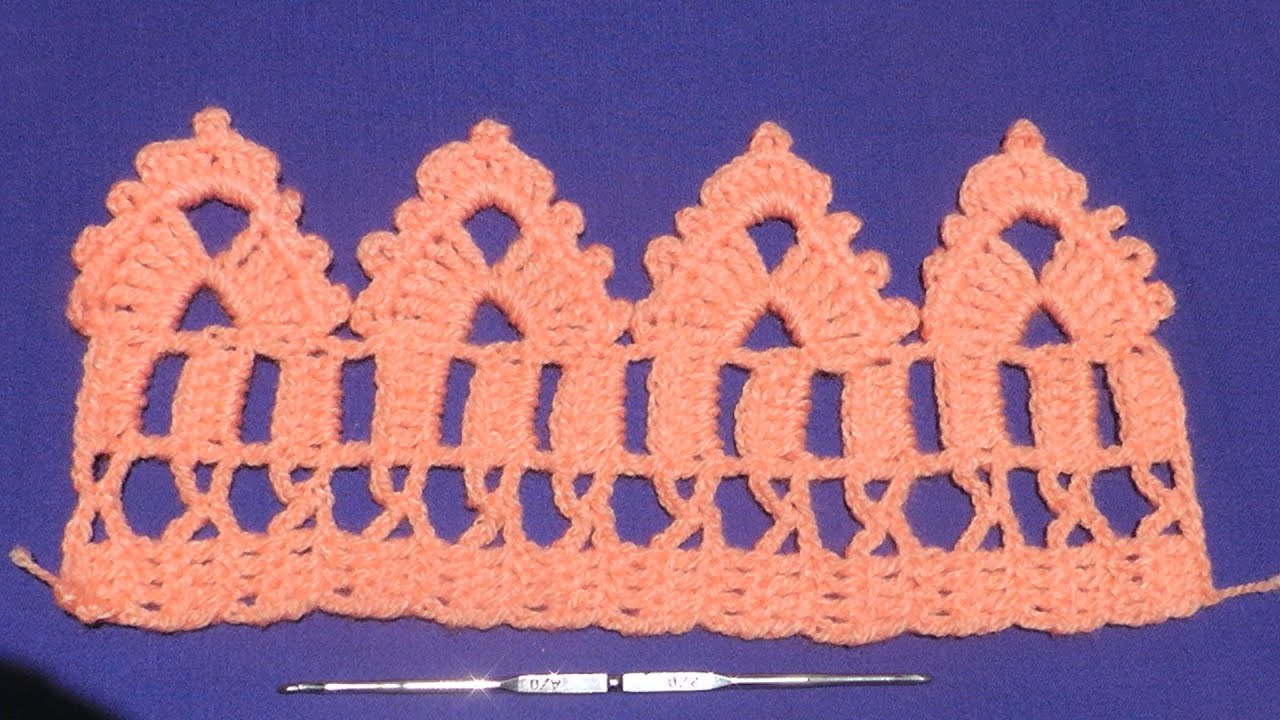 puntilla para colchas tejido a (crochet)