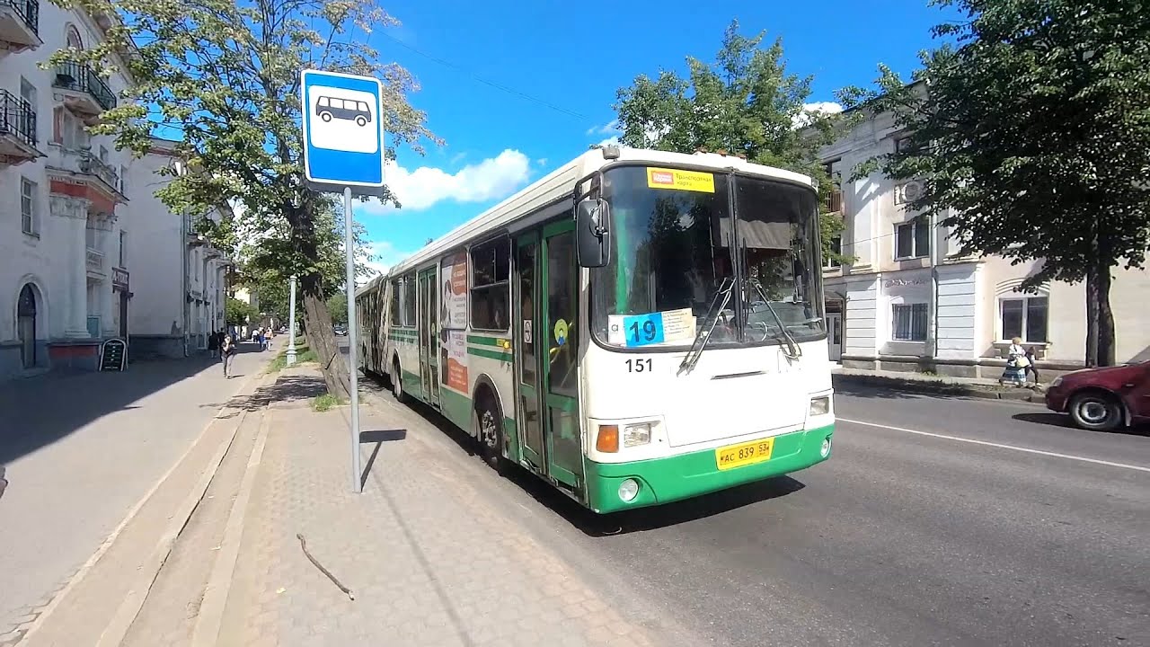 Автобус, маршрут №19 ЛиАЗ-6212.00 б.151 (21.07.2021) Великий Новгород