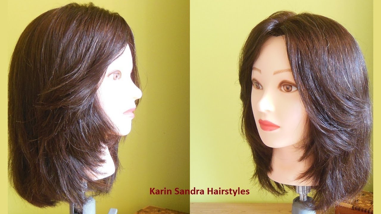 Bob haircut with face framing layers haircut | Medium length layers haircut