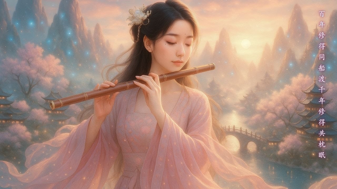 Moonlit Serenity | Soft Erhu & Bamboo Flute : Beautiful Chinese Music for Relax & Sleep🌸