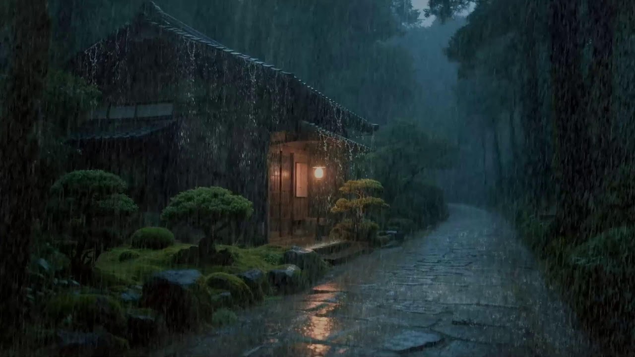 Quiet Neighborhood Rain ASMR for Background Calm, Homework, and Peaceful Family Evenings