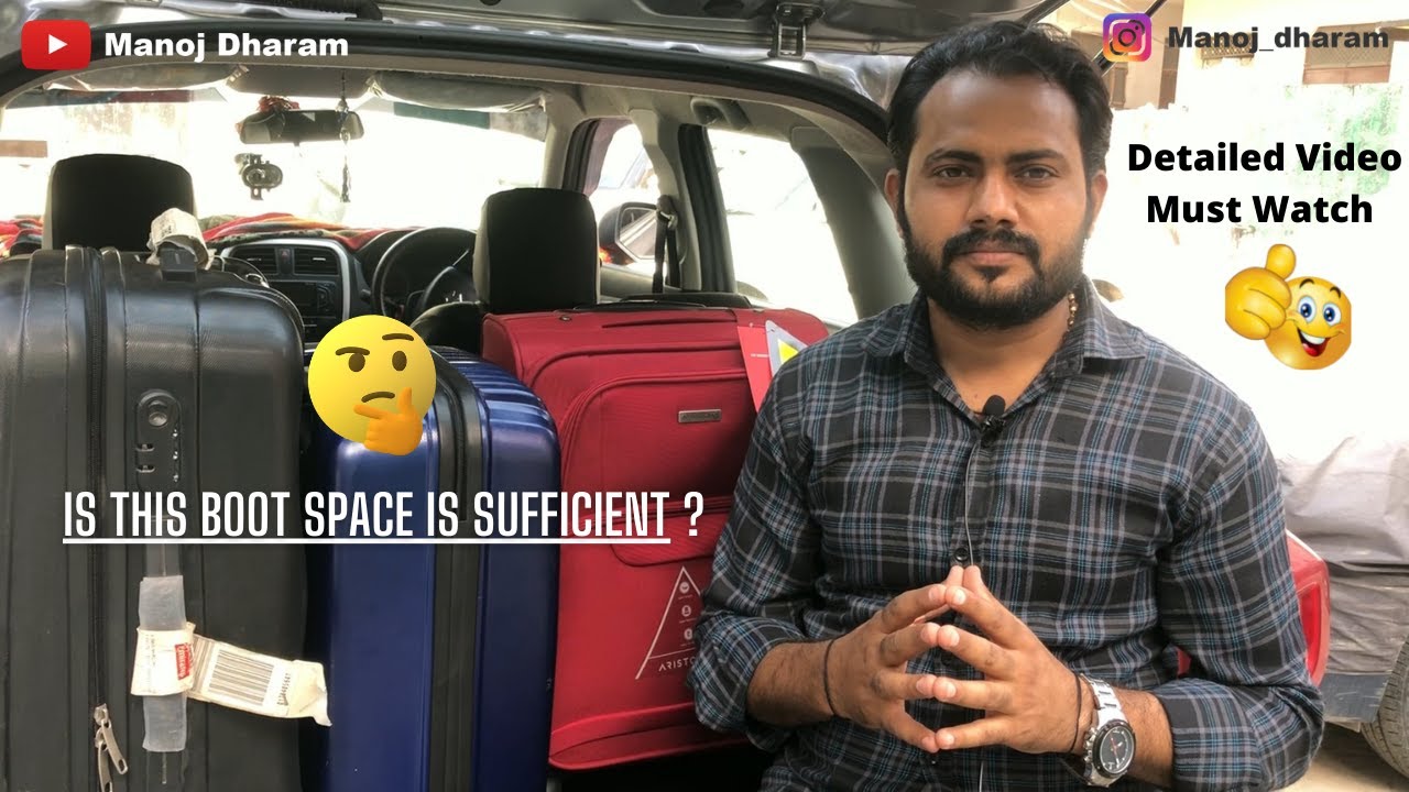 Brezza Boot Space Test | With Bags | Detailed Video | Must Watch | Manoj Dharam |