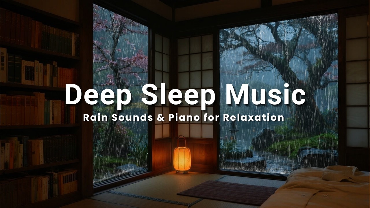Fall Asleep Fast with Soft Rain 🌙 Calm Piano Music for Deep Sleep and Calm Nights