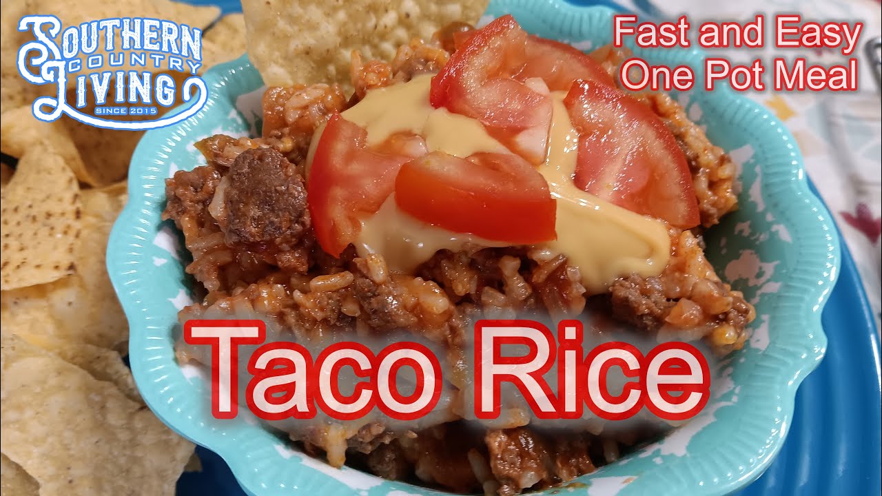 Taco Rice  --  Fast and Easy One Pot Meal