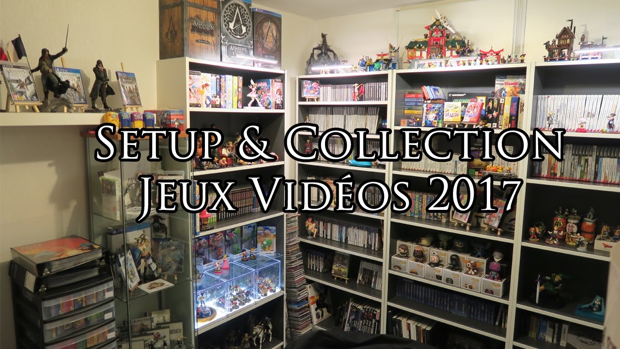 Setup et Collection De Jeux Video (Game Room Tour) 2017