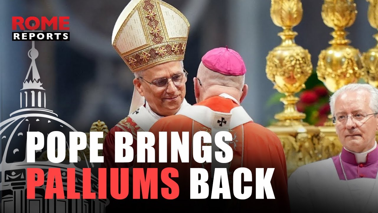 Pope Leo resumes the tradition of the imposition of palliums, which Pope Francis changed in 2015