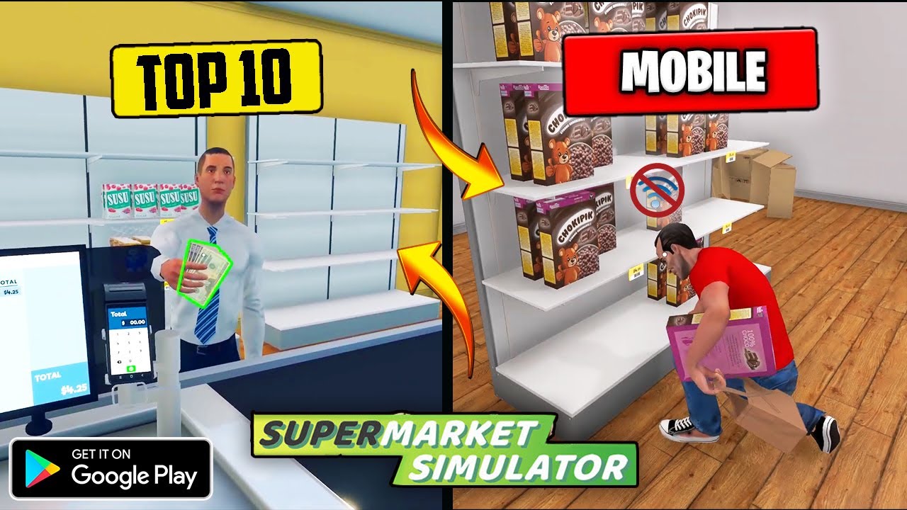 10 лучших реалистичных игр для Android, таких как Supermarket Simulator ||Игры с высокой графикой...