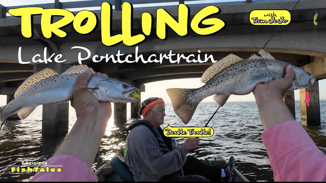 Trolling Lake Pontchartrain for Speckled Trout - Louisiana